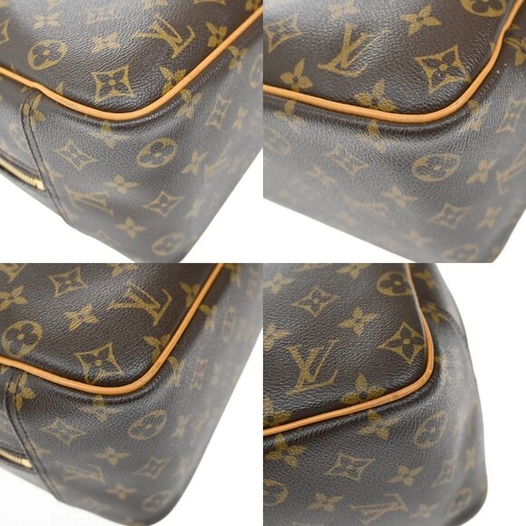 LOUIS VUITTON LV Logo Deauville Hand Bag Monogram Leather Brown M47270 81YH747 - Picture 7 of 16